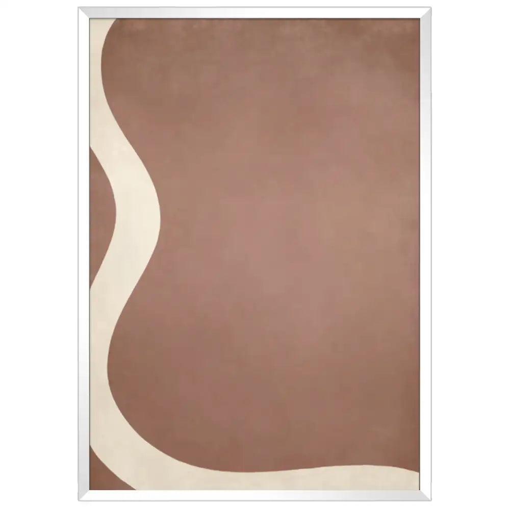 Cuadro minimalista nórdico | Líneas curvas