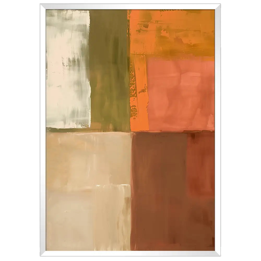Cuadro de cuadrados de colores | Tonos tierra