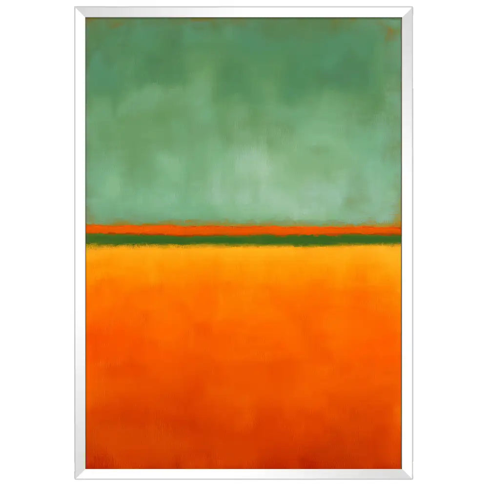 Cuadros para decorar paredes | Naranja y verde