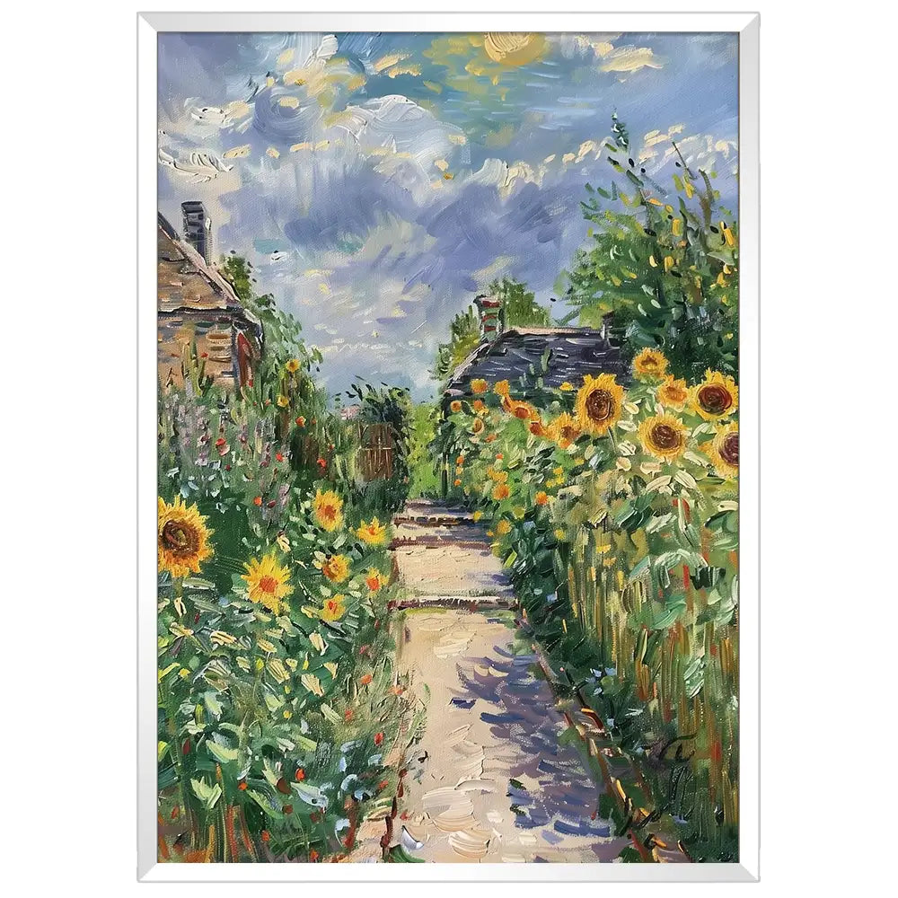 Cuadro famoso floral inspirado en pinturas famosos