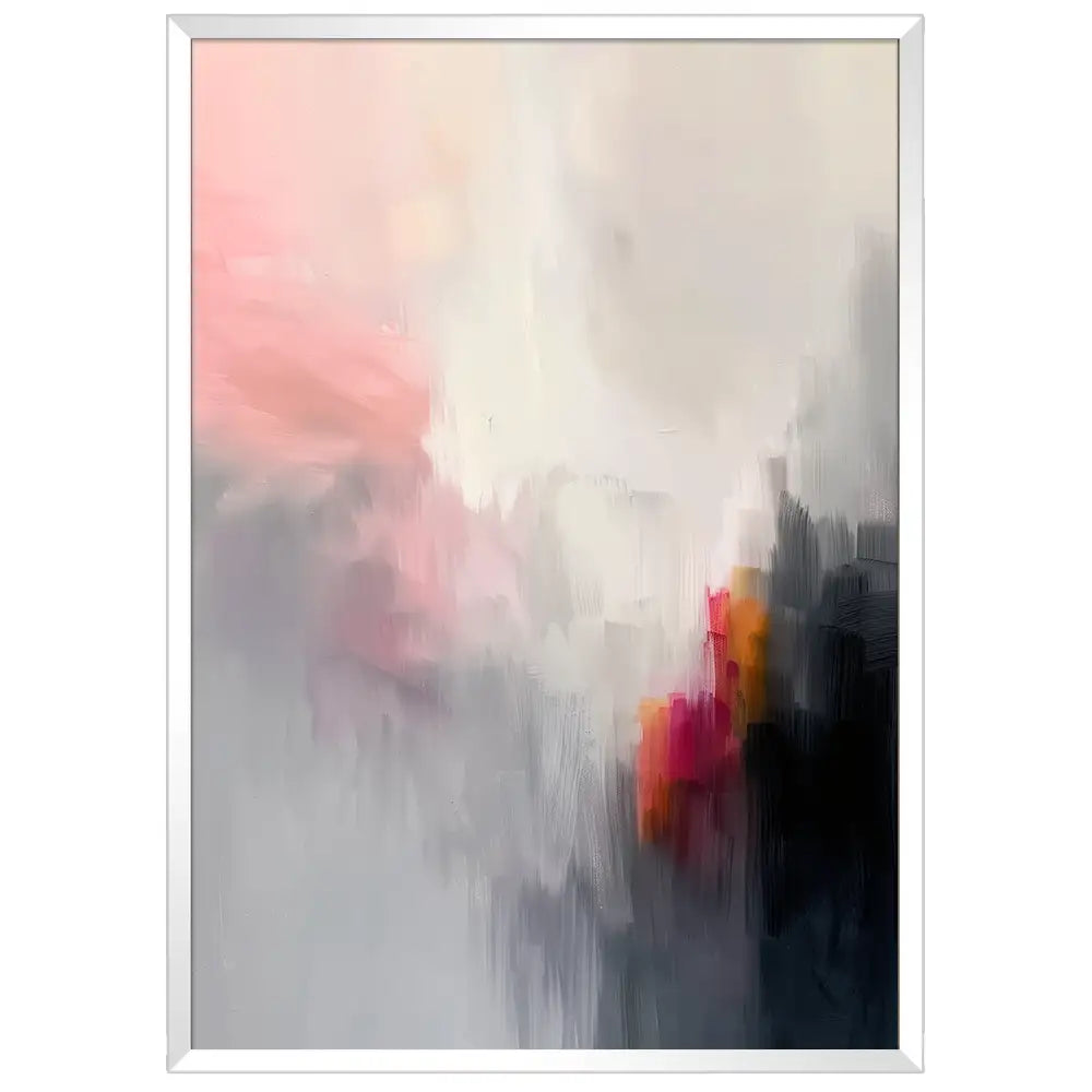 Cuadro abstracto elegante con tonos diluidos