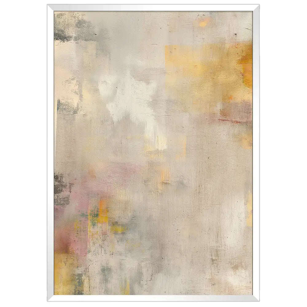 Cuadro abstracto en tonos cálidos | Luz suave para tu hogar