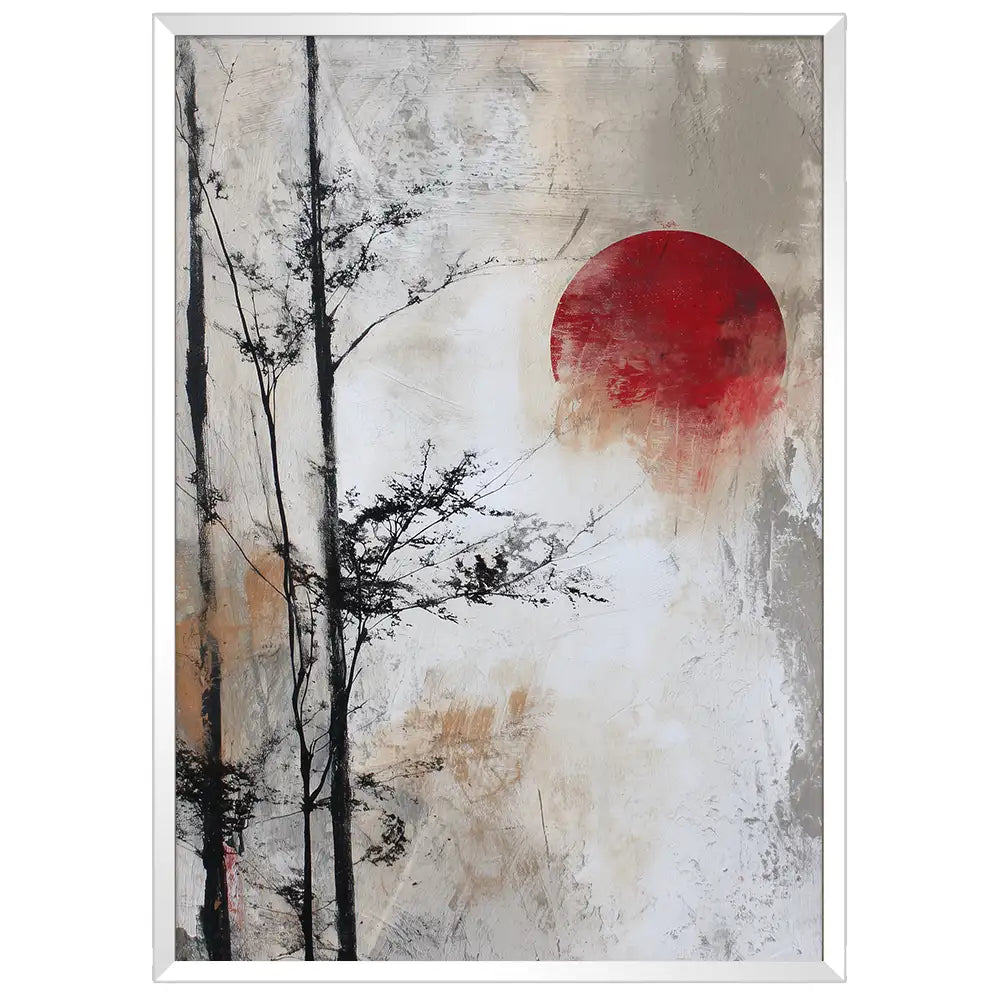 Cuadros japandi con naturaleza | Estilo Yugen