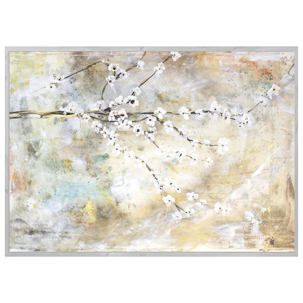 Cuadro de flores para dormitorio abstracto elegante