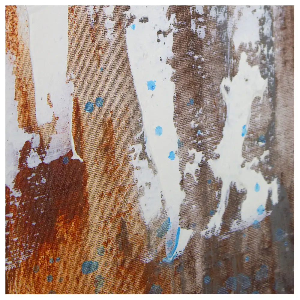 Cuadro moderno abstracto en formato díptico vertical