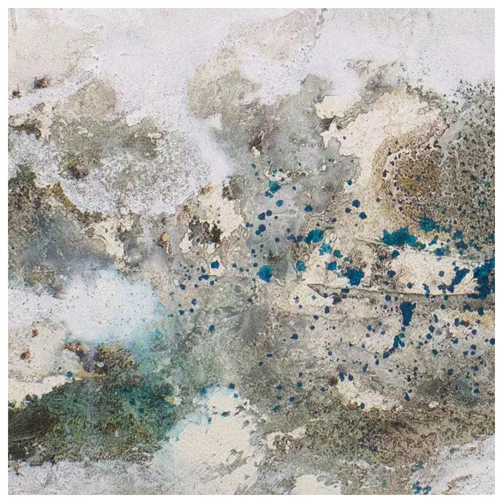 Cuadro abstracto pintado a mano con textura oceánica