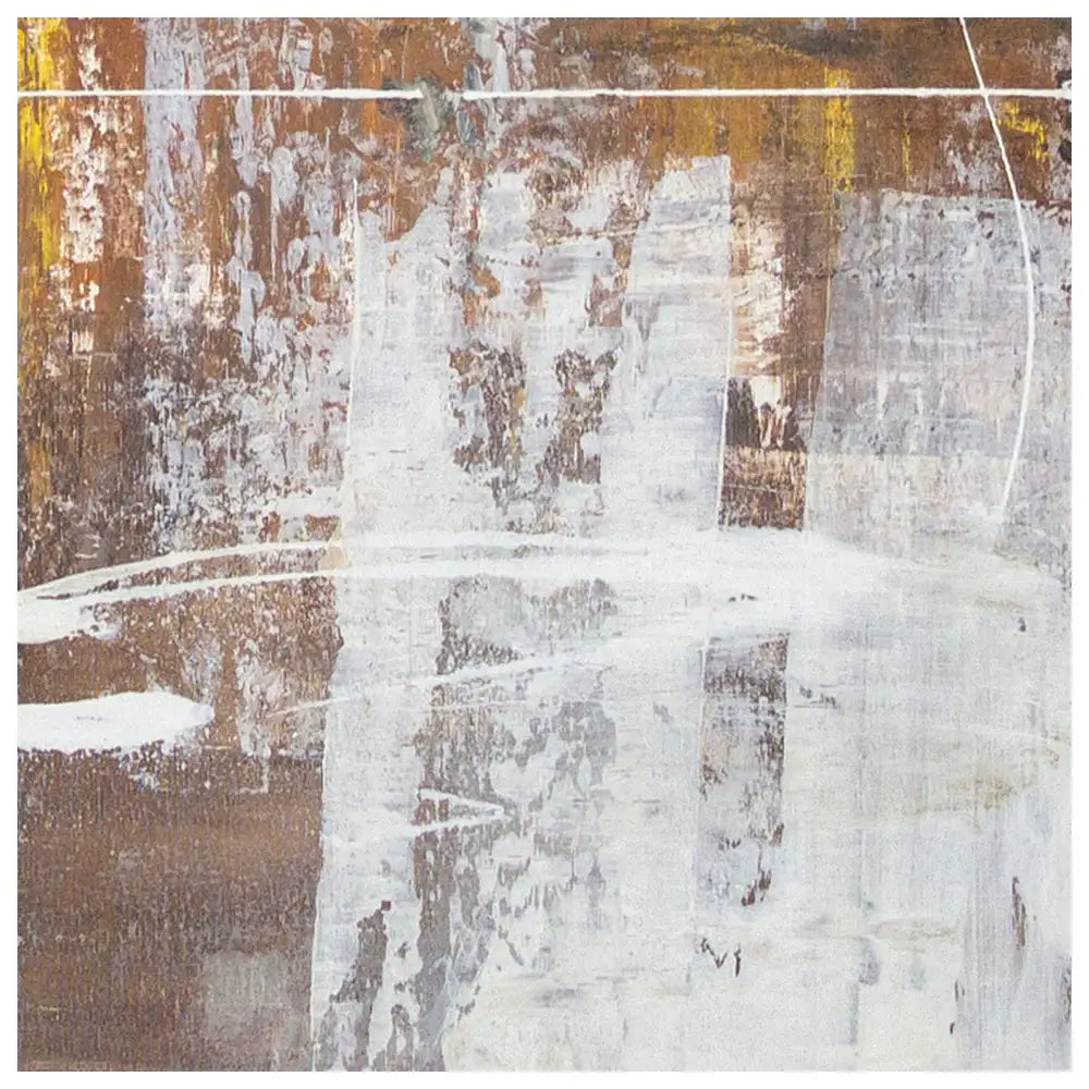 Cuadro abstracto moderno pintado a mano con líneas en blanco