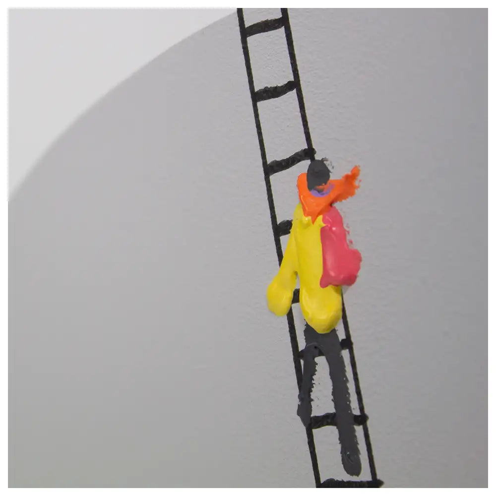 Cuadro con siluetas coloridas | Pintura acrílica con volumen