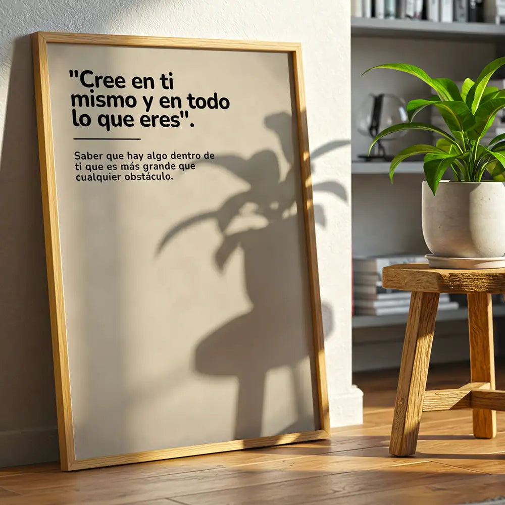 Cuadro personalizado con frase | Minimalista y único