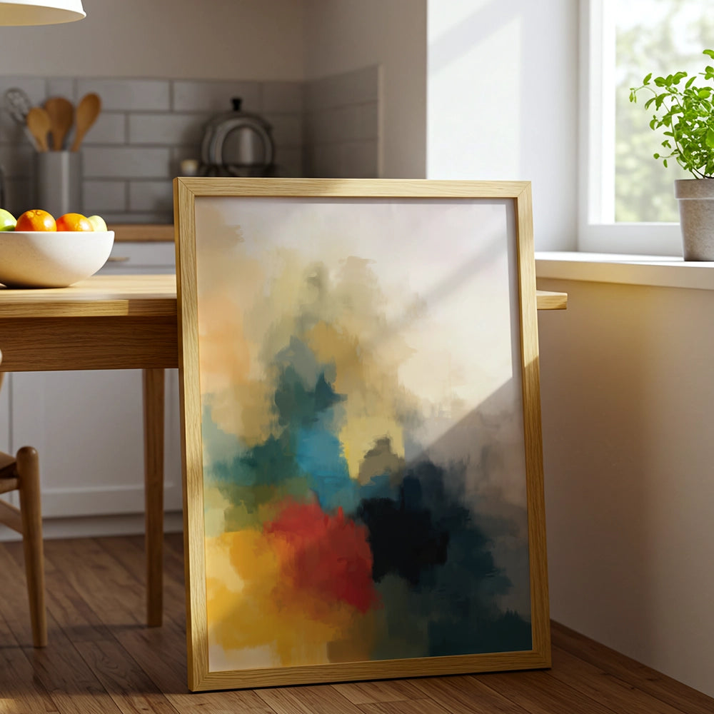 Cuadro abstracto con colores vibrantes | Energía visual moderna