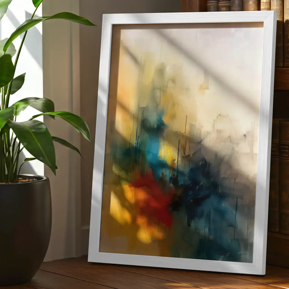 Cuadro abstracto con colores vibrantes | Energía visual moderna