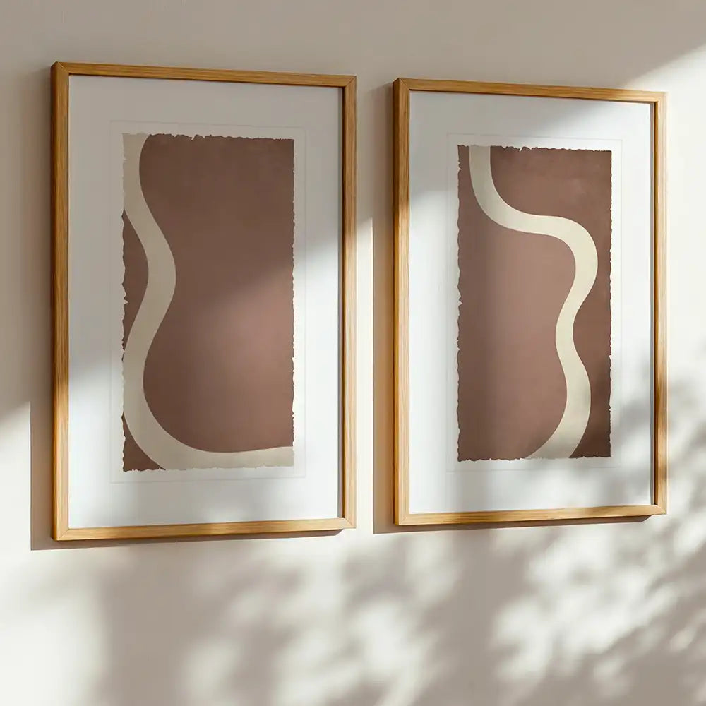 Cuadros con paspartú minimalistas | Arte Lineal