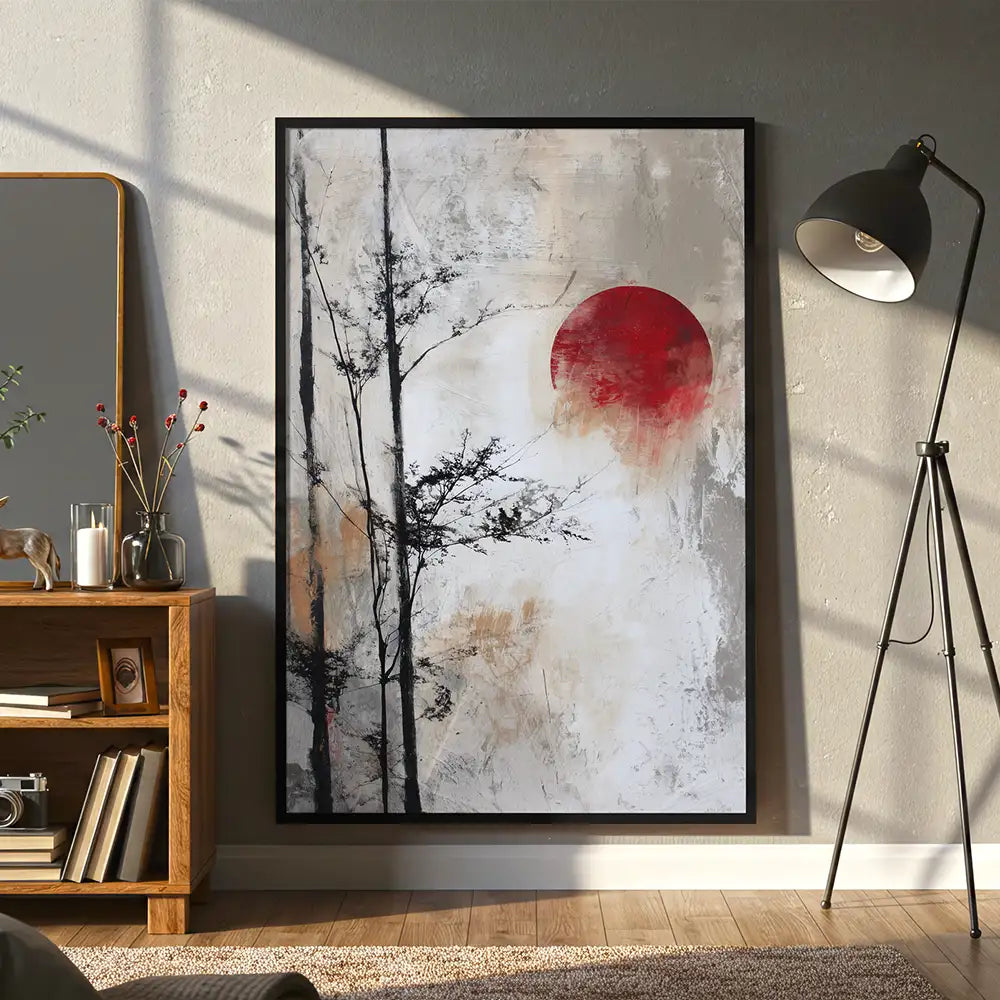 Cuadros japandi con naturaleza | Estilo Yugen