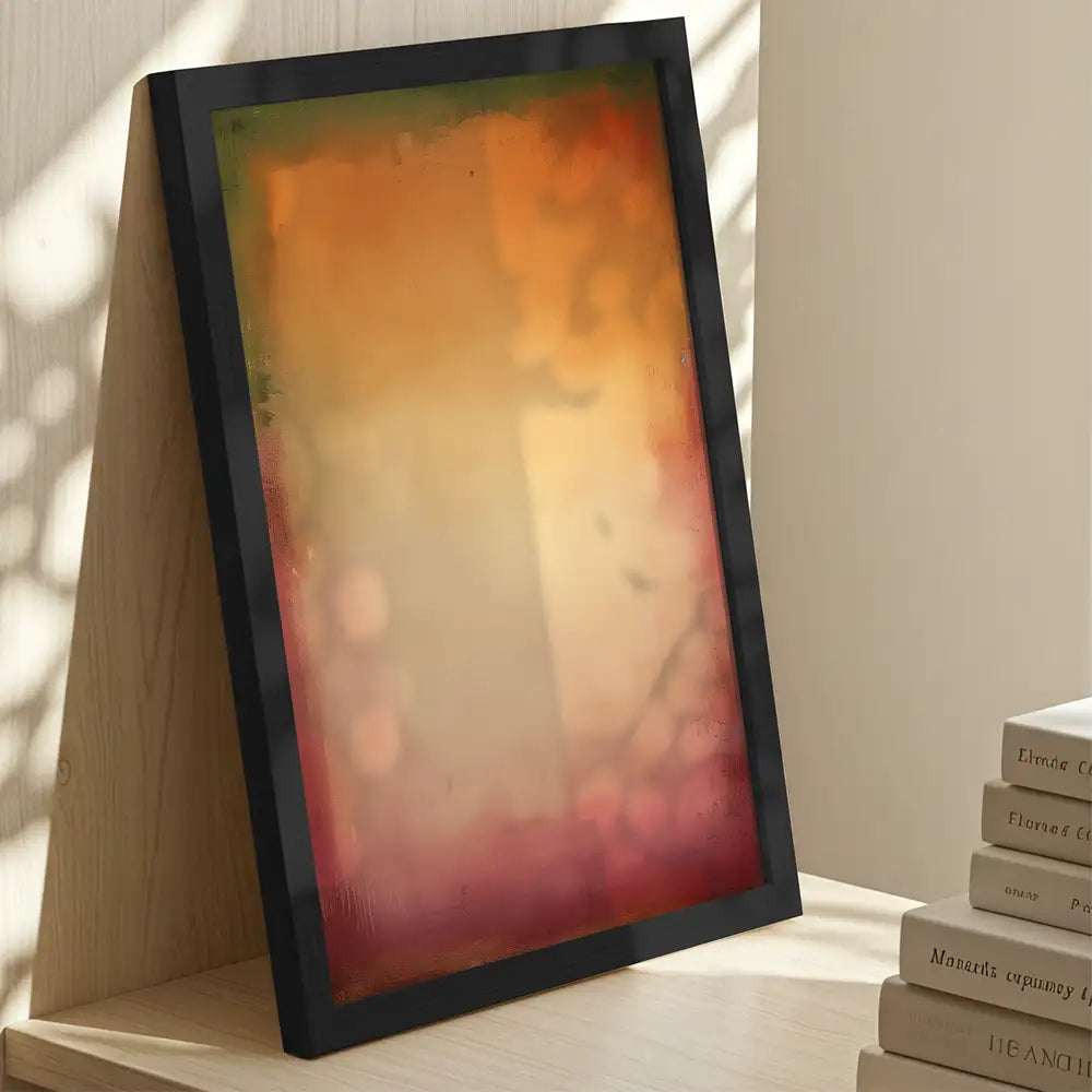 Pintura abstracta moderna | Cálido y Minimalista