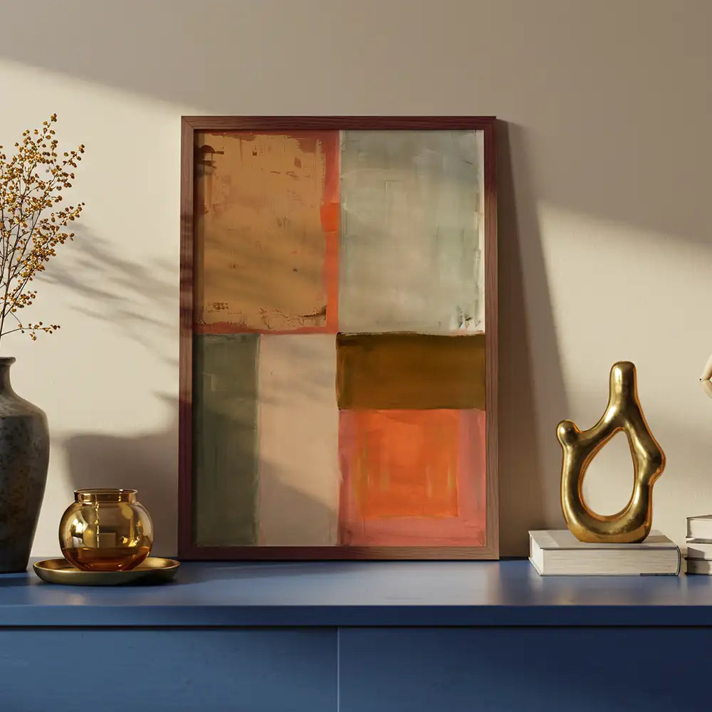 Arte con cuadros de colores | Tonos tierra