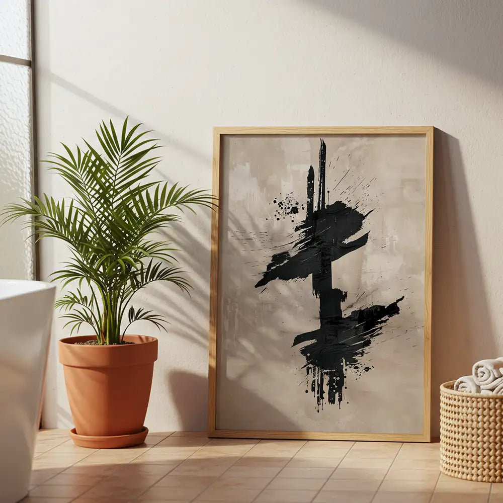 Cuadros japandi blanco y negro | Estilo Minimalista