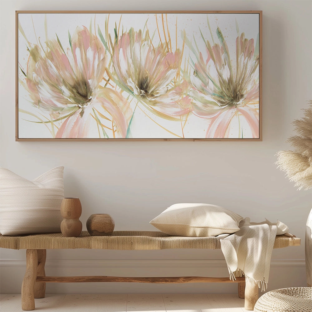 Cuadros de flores grandes modernas pintadas a mano