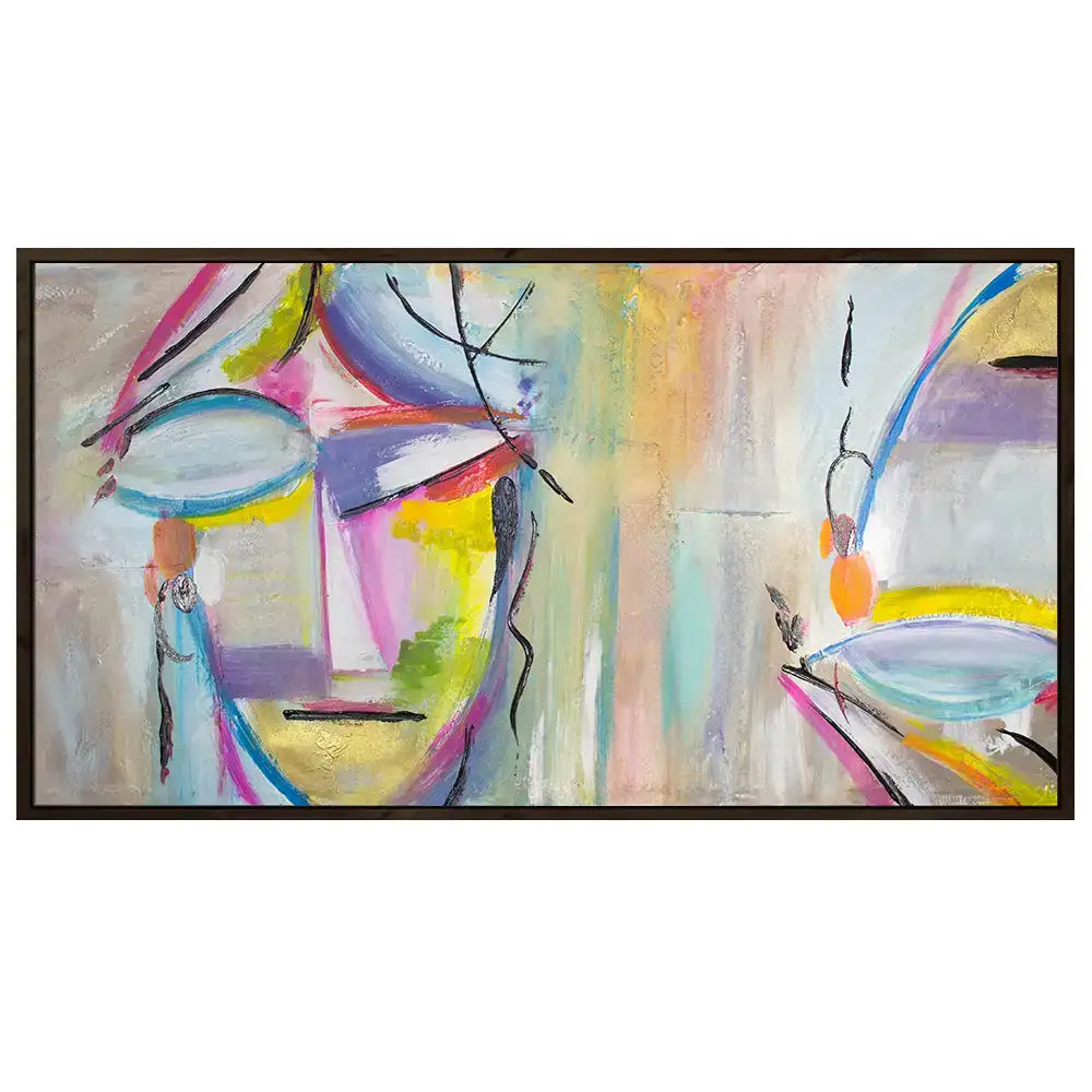 caras de mujer abstracto