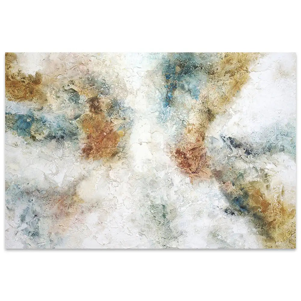 Cuadro pintados con acrilico abstracto con textura mineral