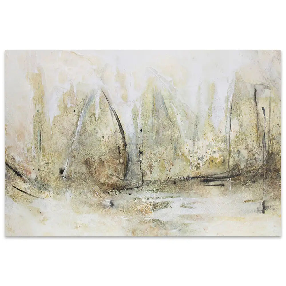 Cuadro abstracto pintado a mano en acrílico | Arte moderno
