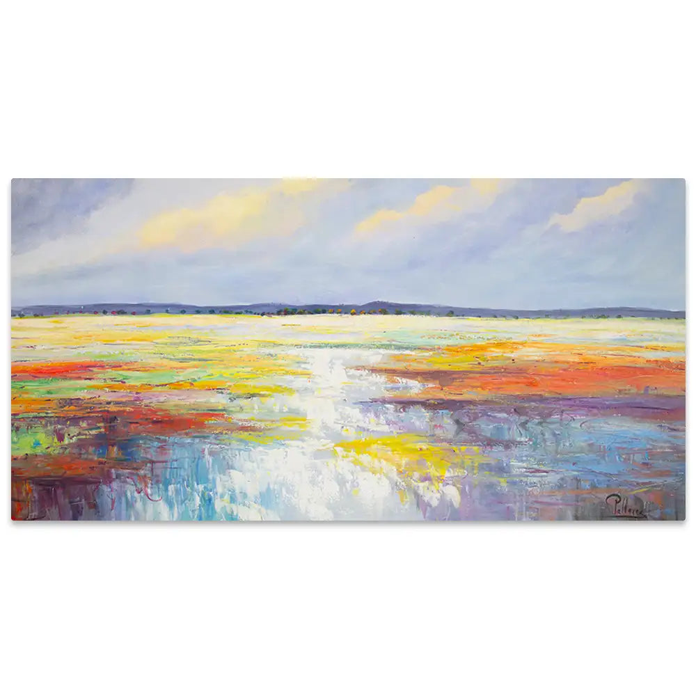 Cuadros originales | Paisaje colorido pintado a mano