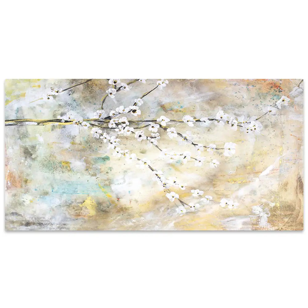 Cuadro de flores para dormitorio abstracto elegante
