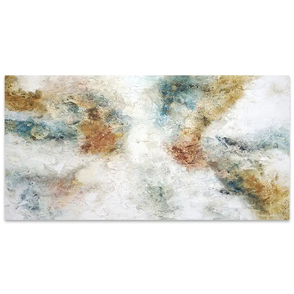 Cuadro pintados con acrilico abstracto con textura mineral
