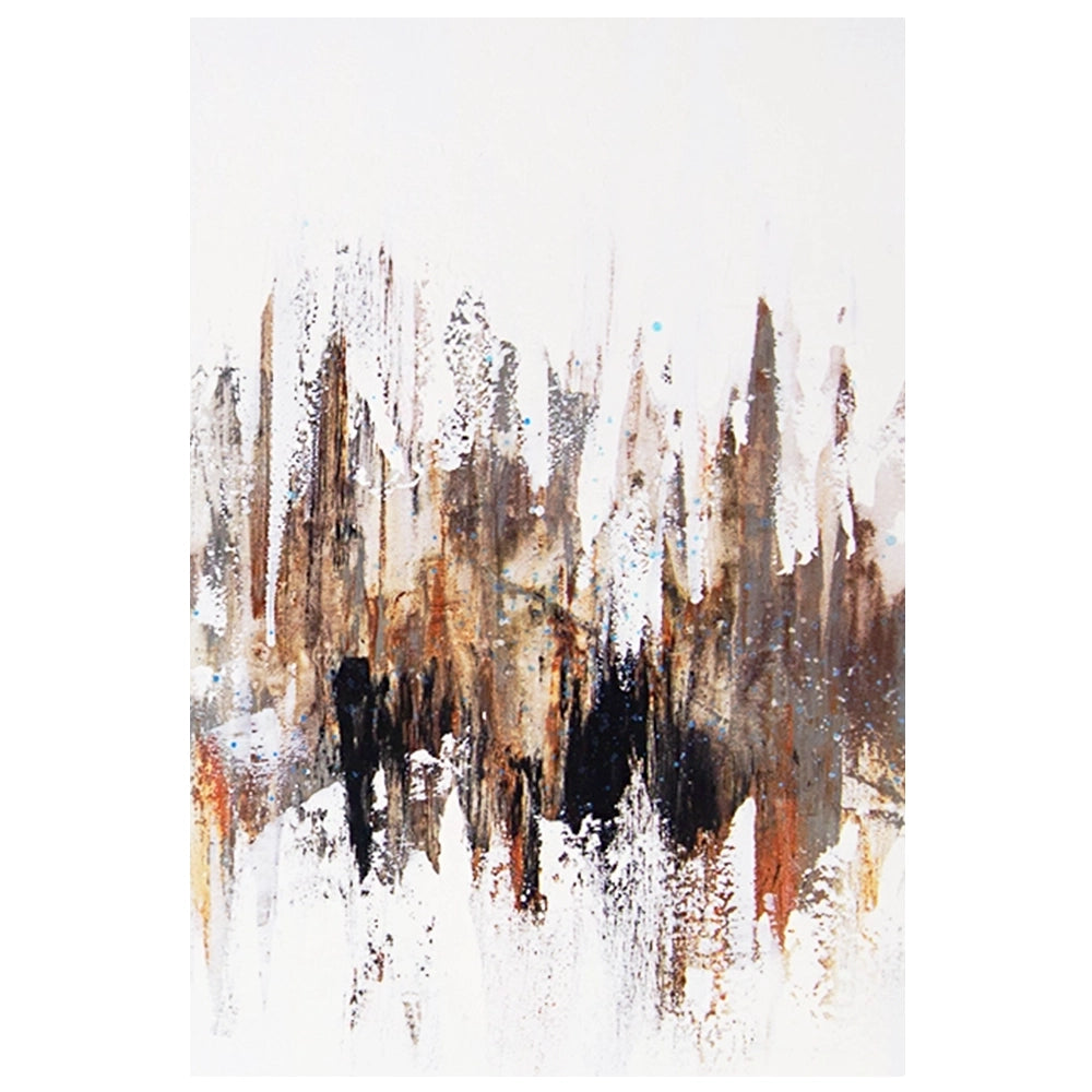 Cuadro moderno abstracto en formato díptico vertical