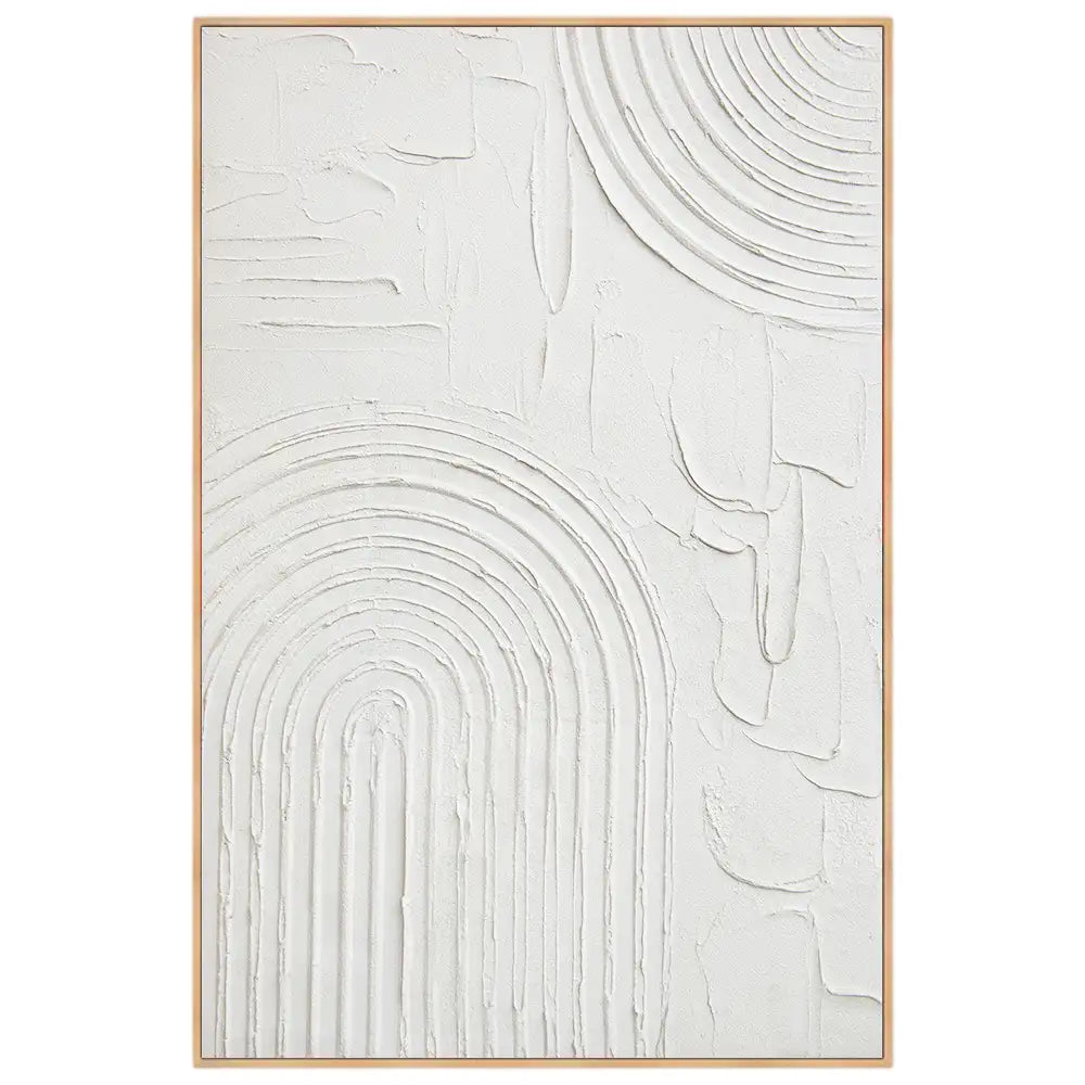 Cuadro en relieve con marco de madera