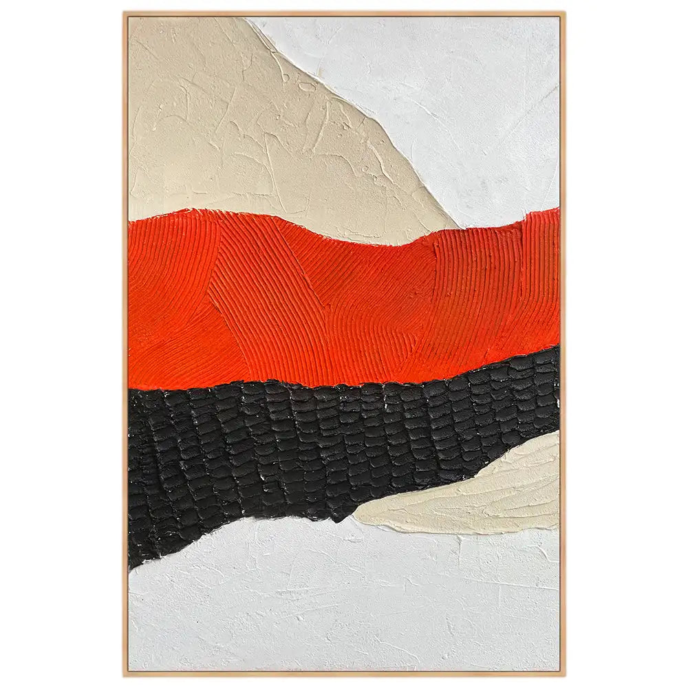 Cuadro en relieve con marco de madera