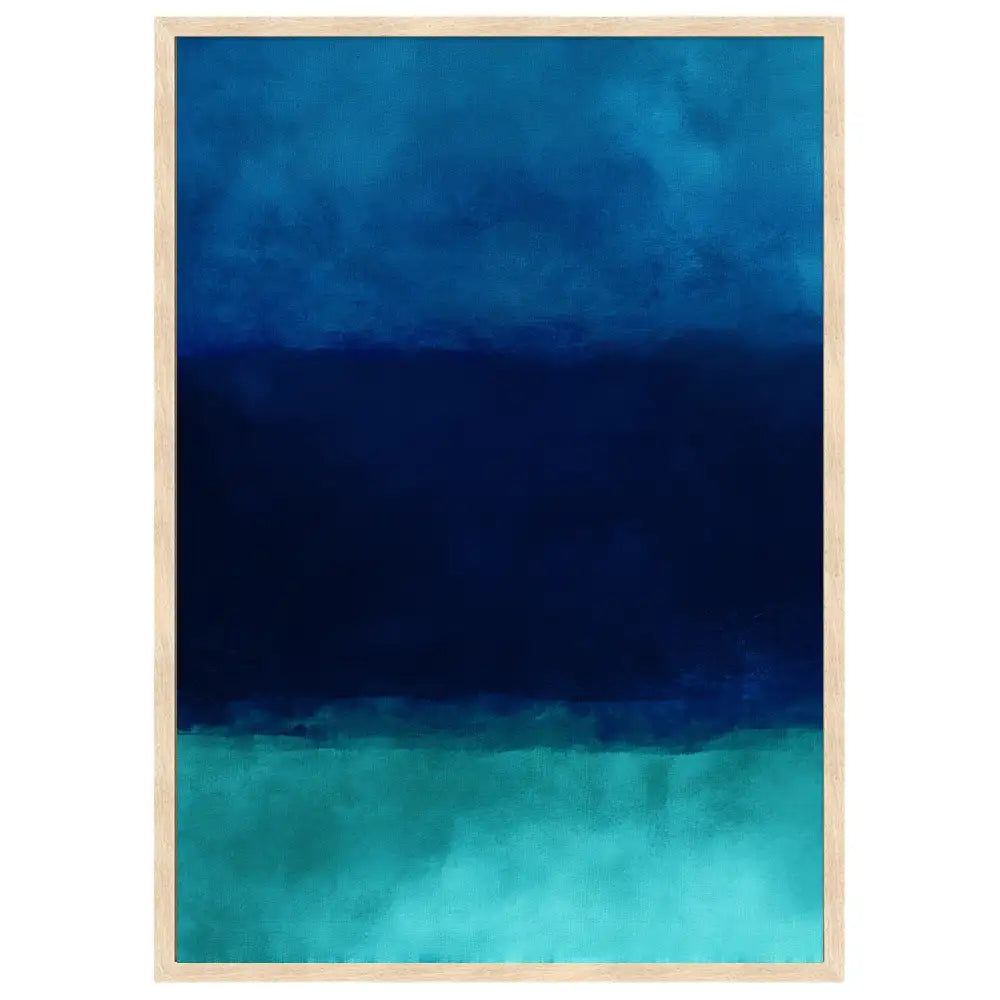 Cuadro abstracto azul | Tonos profundos