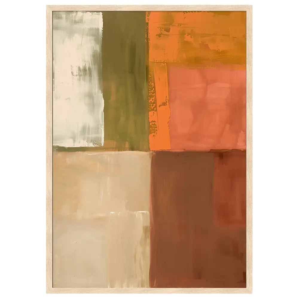 Cuadro de cuadrados de colores | Tonos tierra