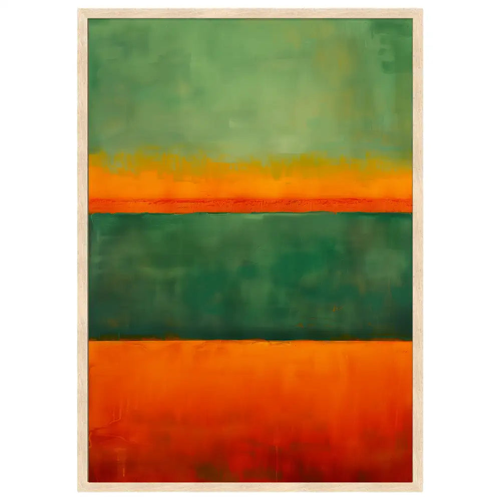 Cuadros Coloridos | Verde y Naranja