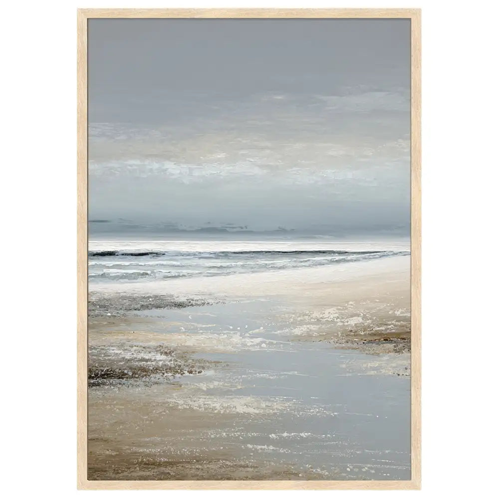 MAREA BAJA — Impresión FineArt 70×100 en marco de madera