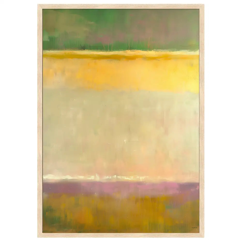 Obras de arte abstracto | Amarillo y verde