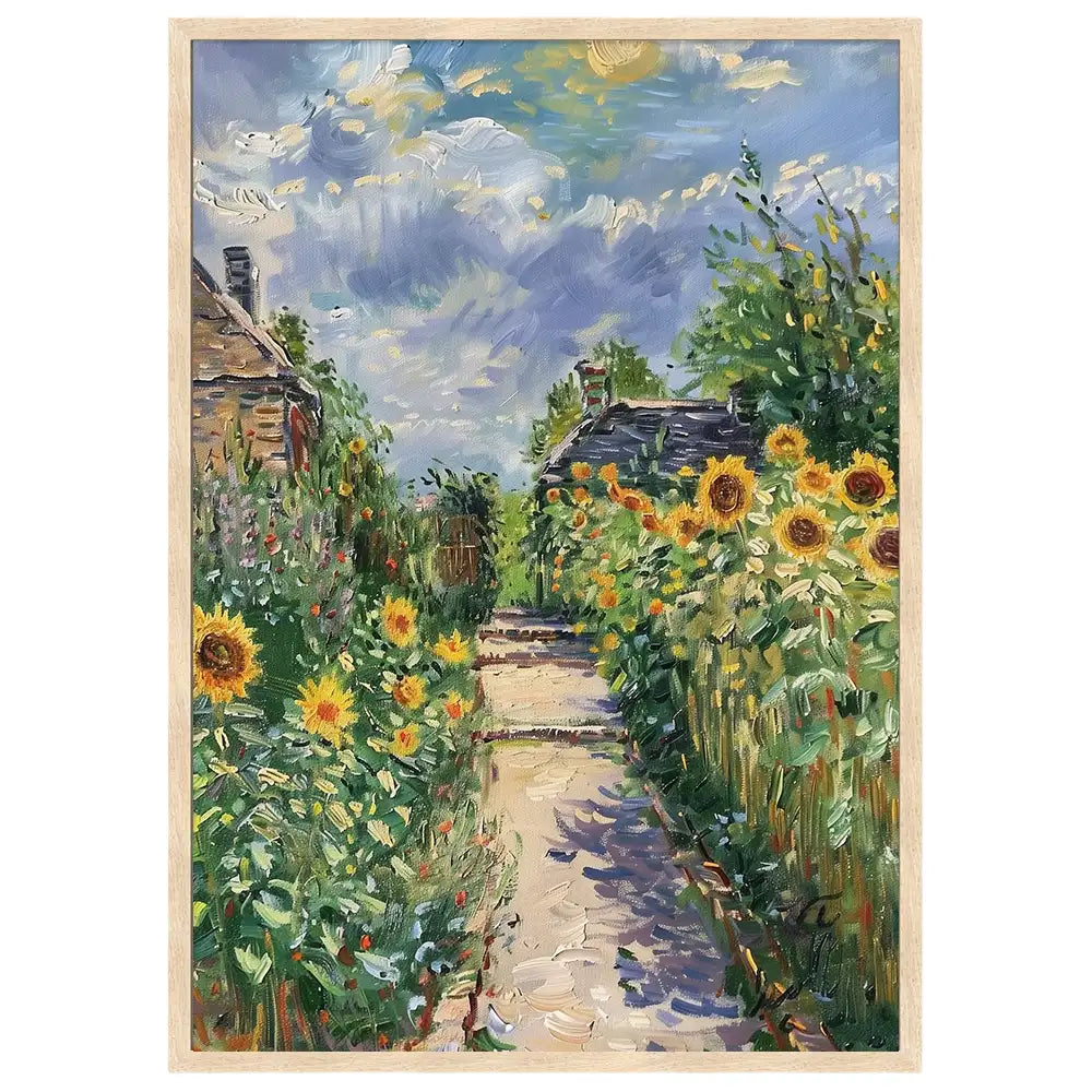 Cuadro famoso floral inspirado en pinturas famosos