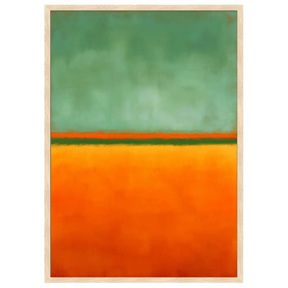 Cuadros para decorar paredes | Naranja y verde