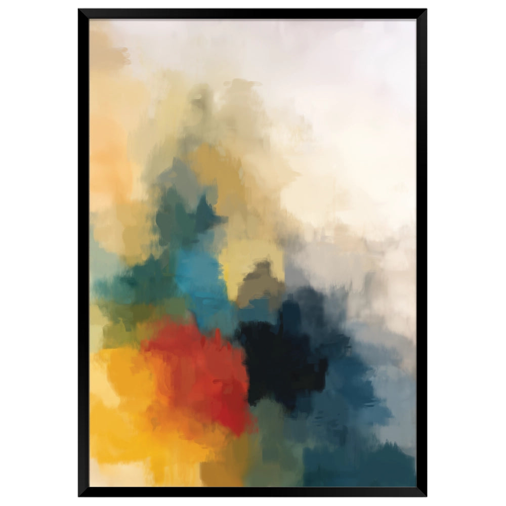 Cuadro abstracto con colores vibrantes | Energía visual moderna