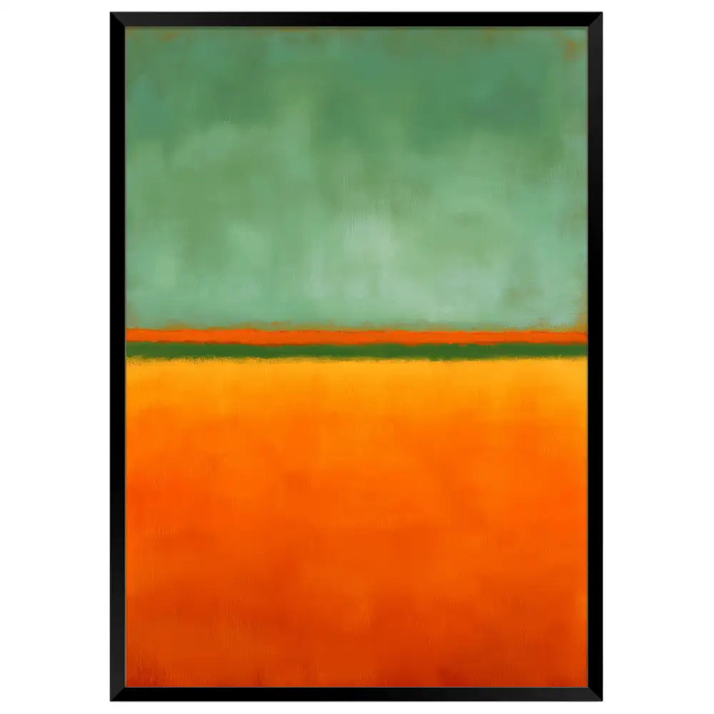 Cuadros para decorar paredes | Naranja y verde