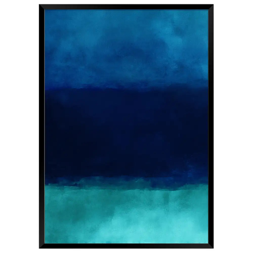 Cuadro abstracto azul | Tonos profundos