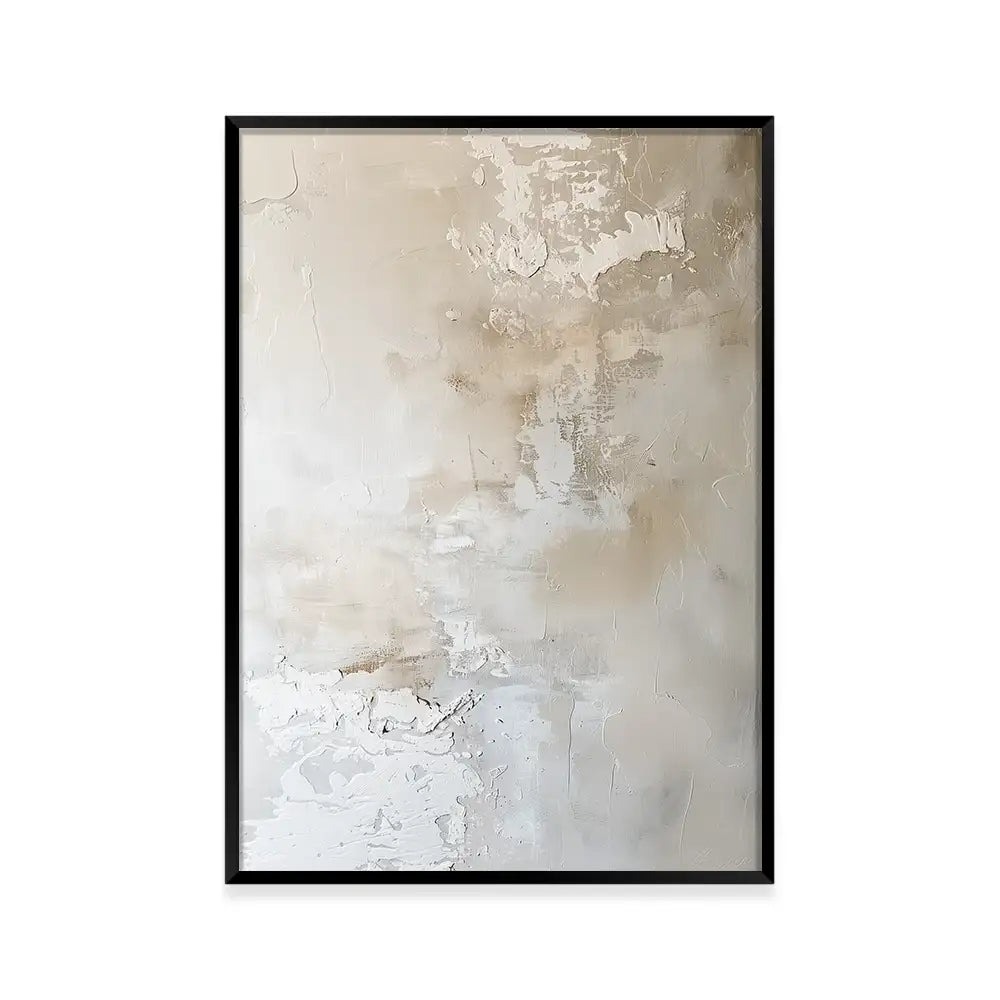 Cuadro abstracto en tonos neutros | Textura suave y elegante