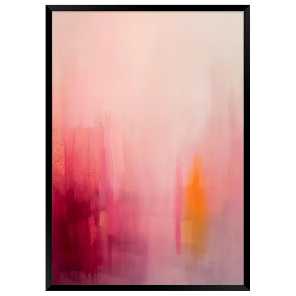 Cuadro abstracto con tonos intensos y emoción contenida