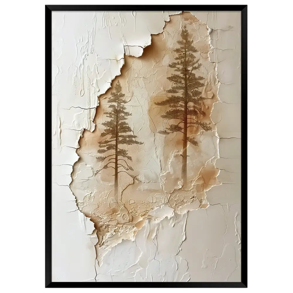 Cuadro Japandi con paisaje sutil | Belleza orgánica y natural
