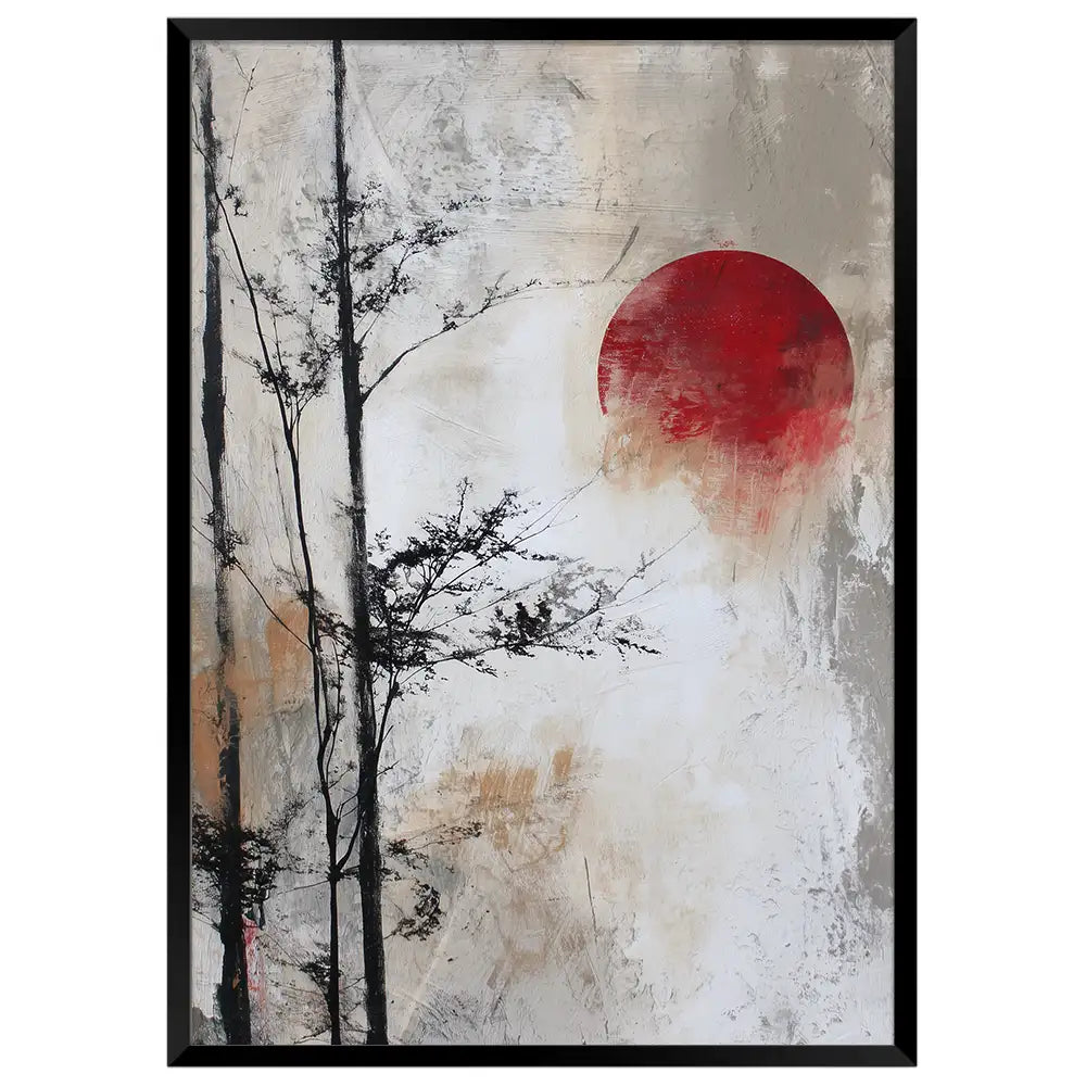 Cuadros japandi con naturaleza | Estilo Yugen