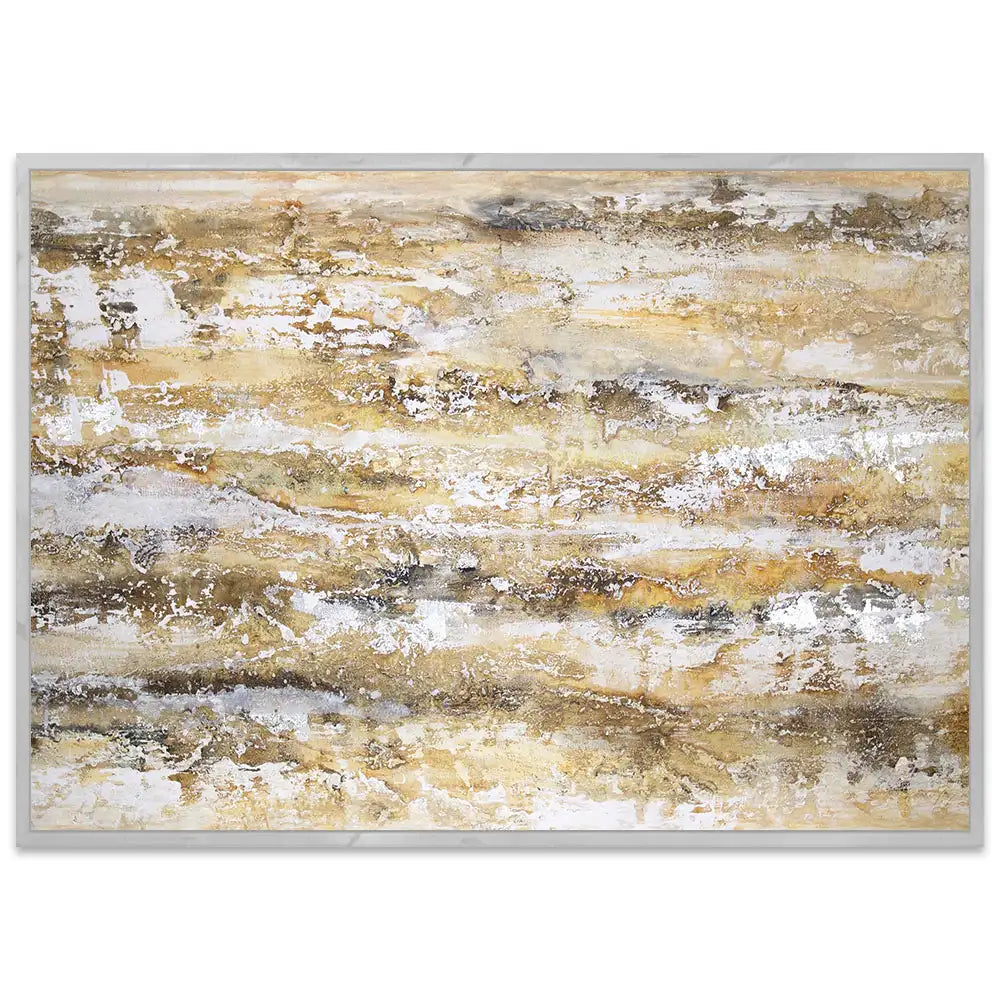 Cuadro abstracto moderno pintado a mano en acrílico