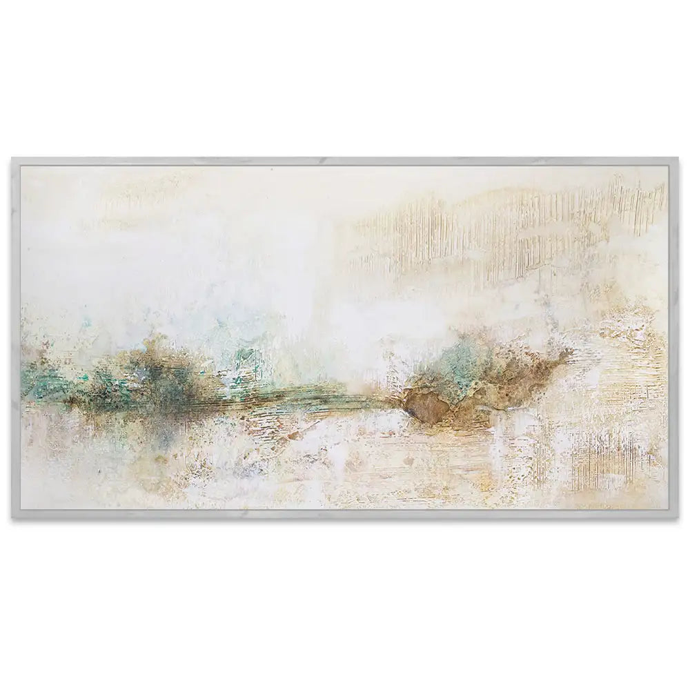 Cuadro abstracto grande pintado a mano en acrílico