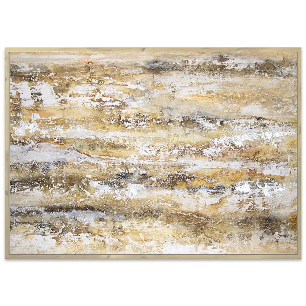 Cuadro abstracto moderno pintado a mano en acrílico