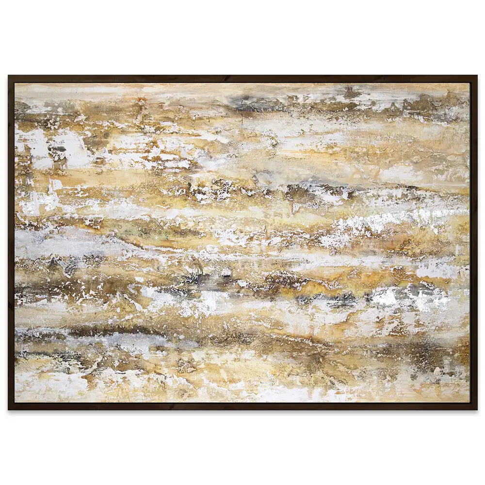 Cuadro abstracto moderno pintado a mano en acrílico