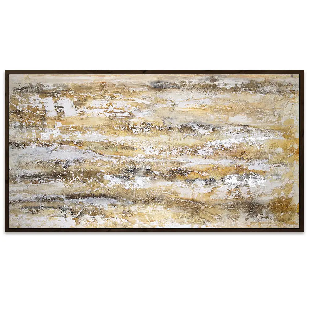 Cuadro abstracto moderno pintado a mano en acrílico
