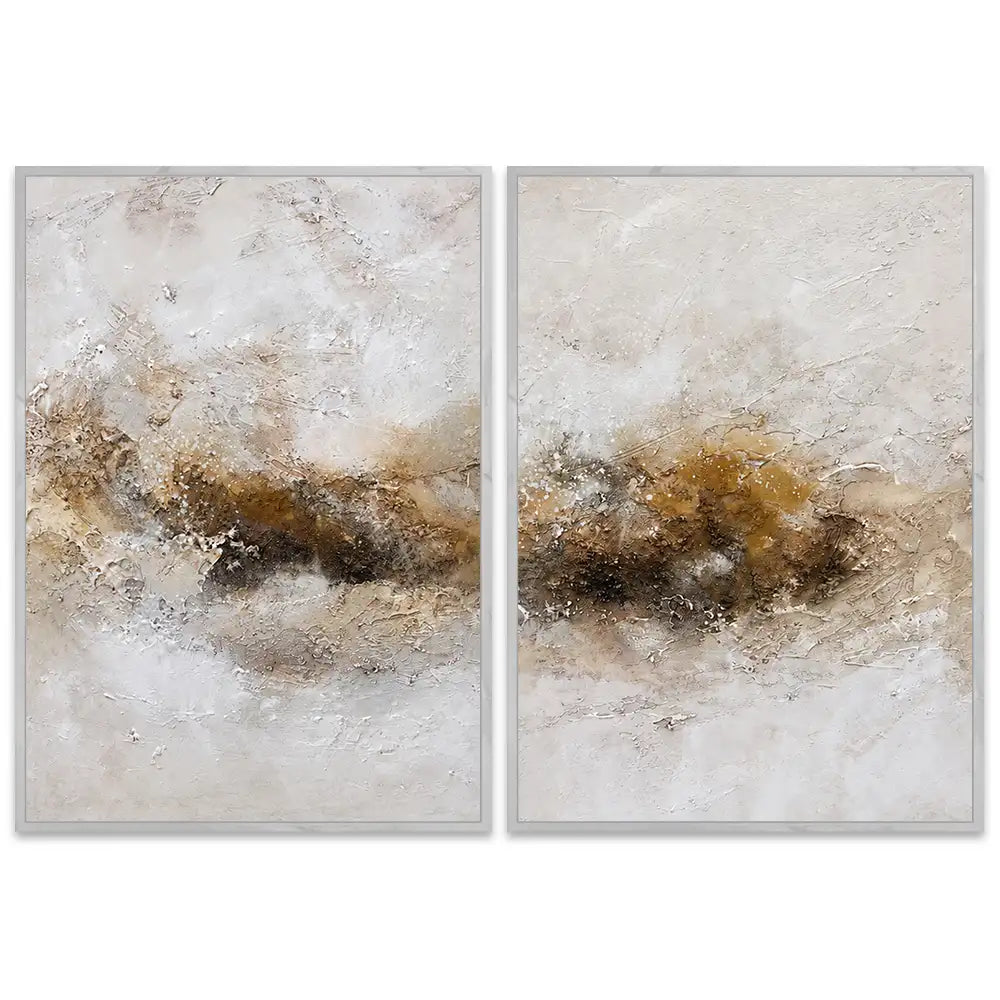 Cuadro abstracto elegante pintado a mano